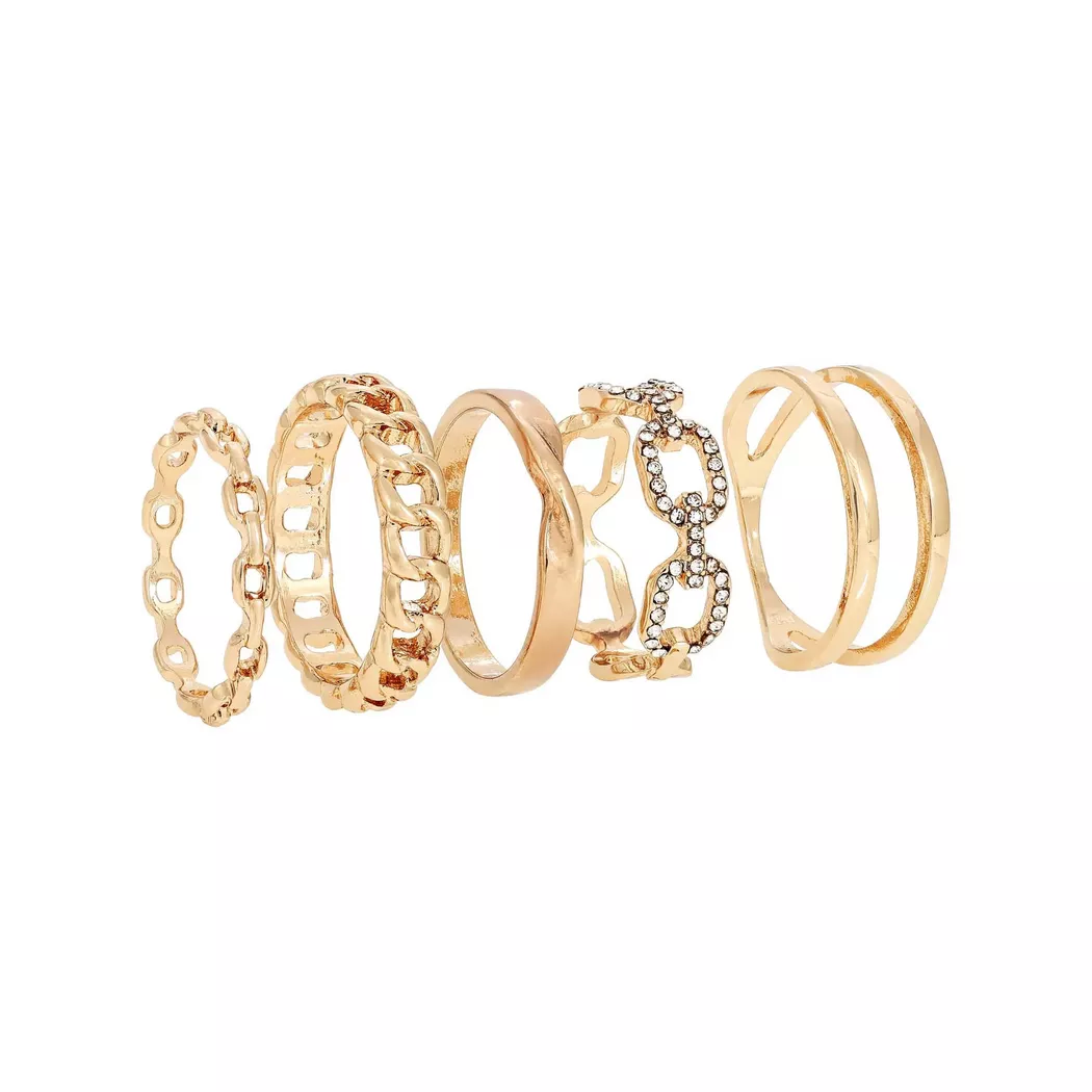 Bijou Brigitte - Ring-Set, Gold