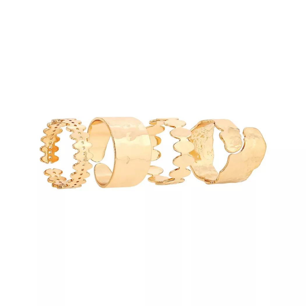 Bijou Brigitte - Ring-Set, Gold 3