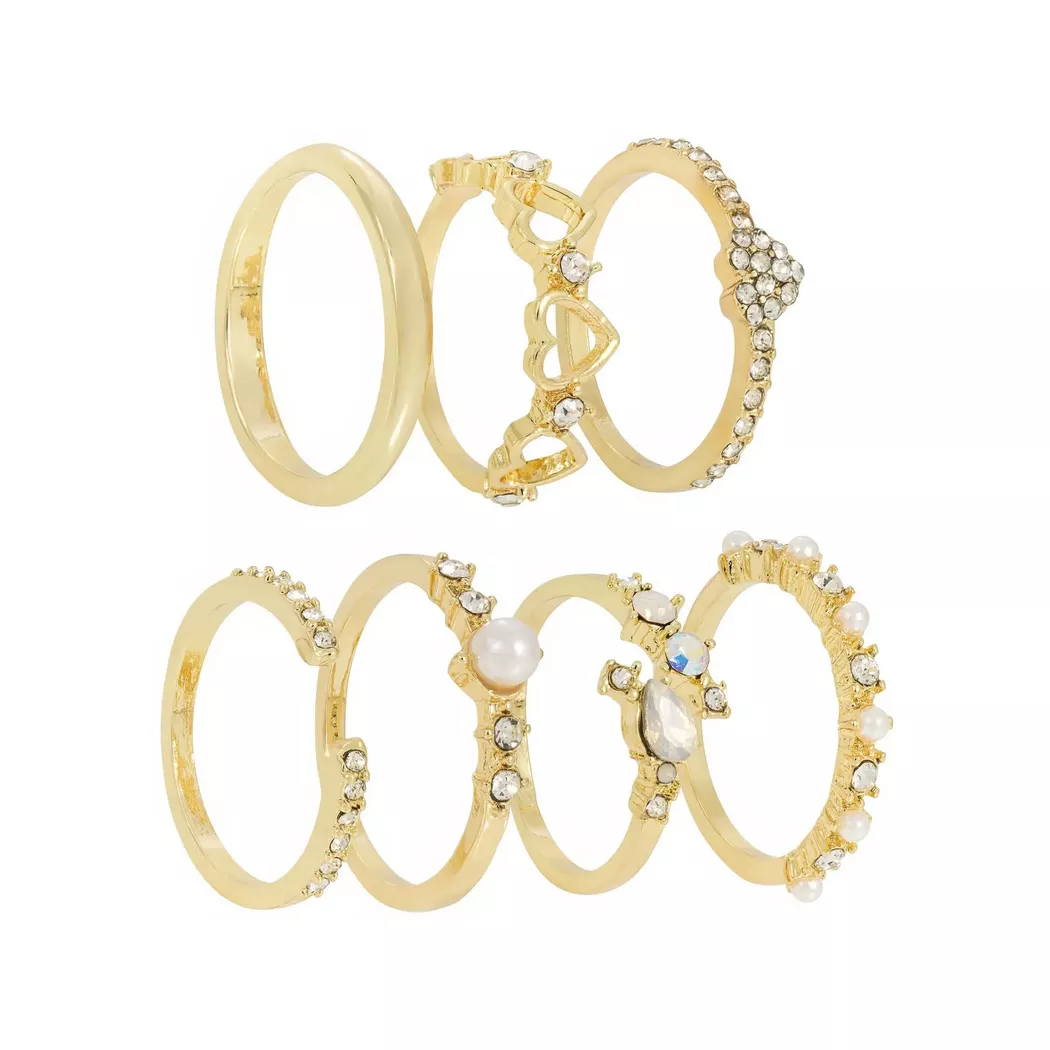 Bijou Brigitte - Ring-Set, Gold 5