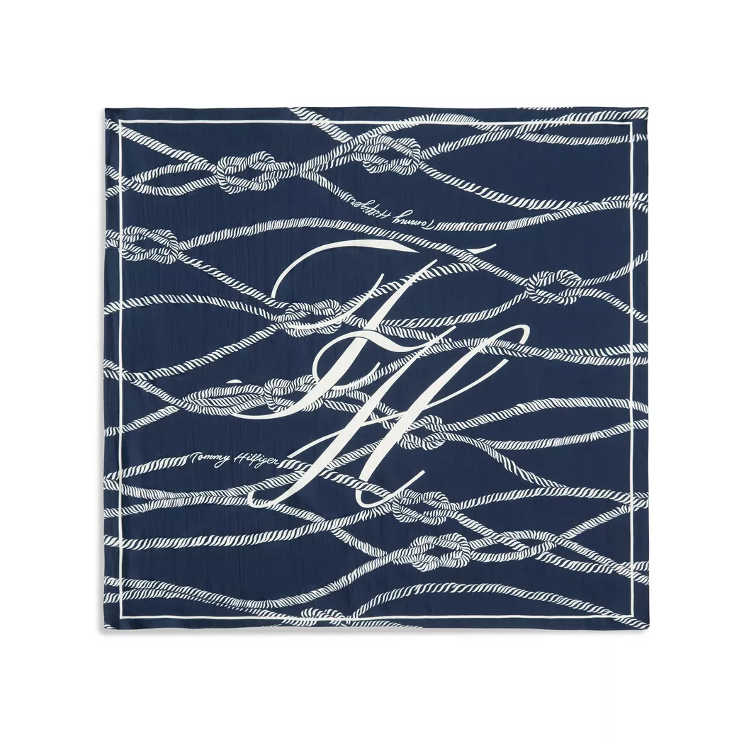 Tommy Hilfiger Modetuch "TOMMY SCRIPT SILK SQUARE"