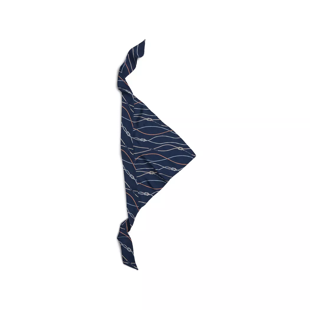 Tommy Hilfiger Modeschal "TH NAUTICAL SILK TRIANGLE" aus reiner Seide mit Seil-Print