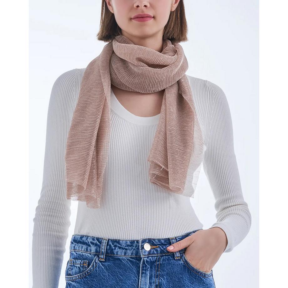 Bijou Brigitte Foulard Plissé Nude Pailleté  