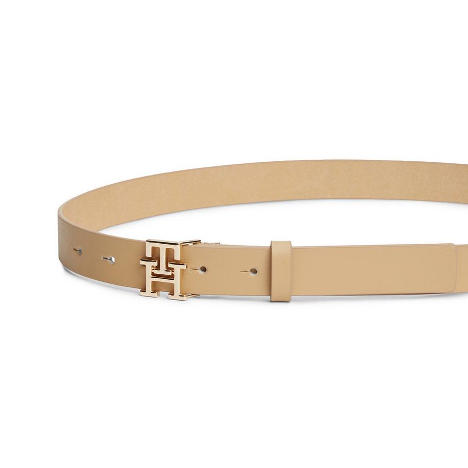 TOMMY HILFIGER Ceinture en Cuir Boucle Monogramme  