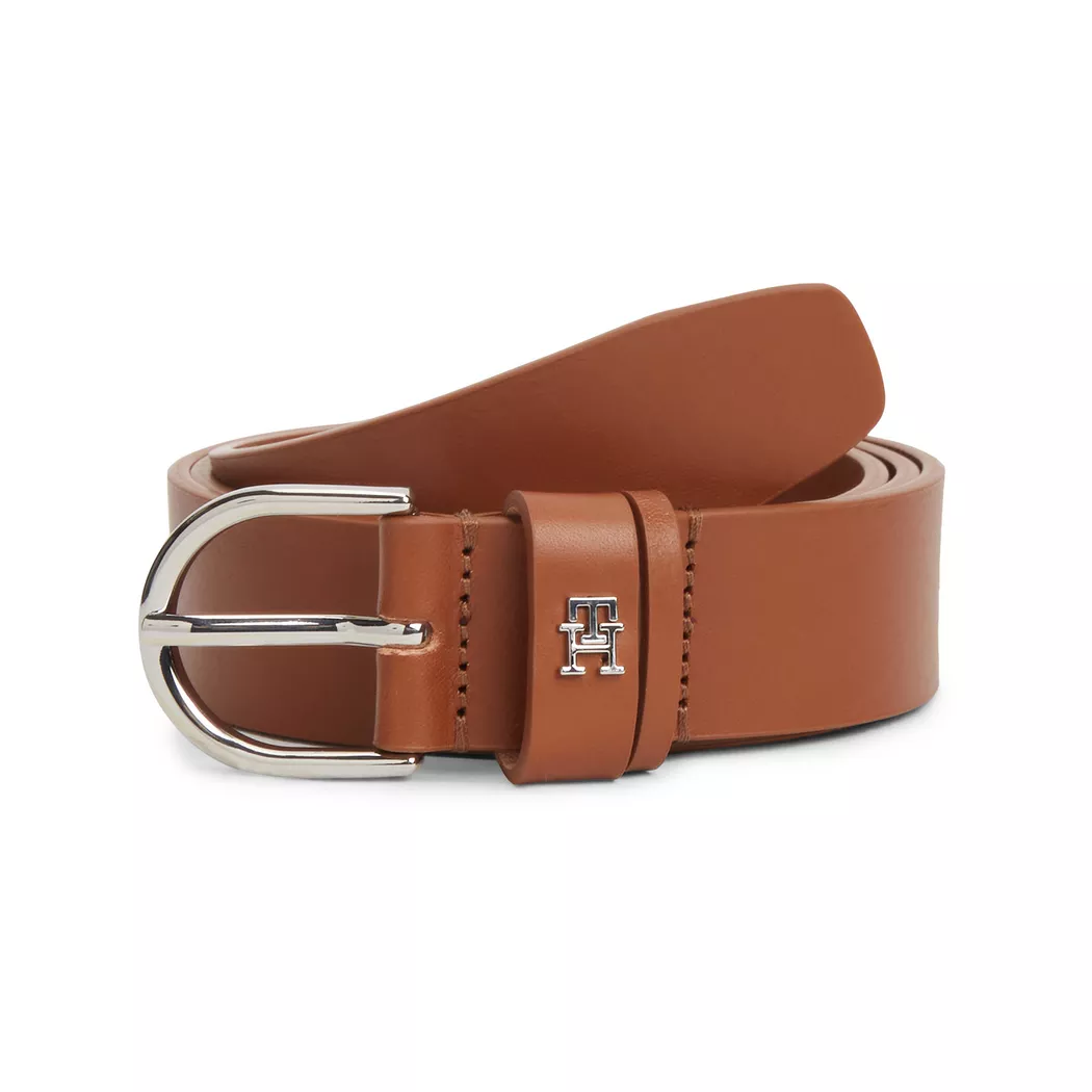 Tommy Hilfiger - Ceinture en cuir, ESSENTIAL EFFORTLESS Ceinture en cuir, 90, Cognac