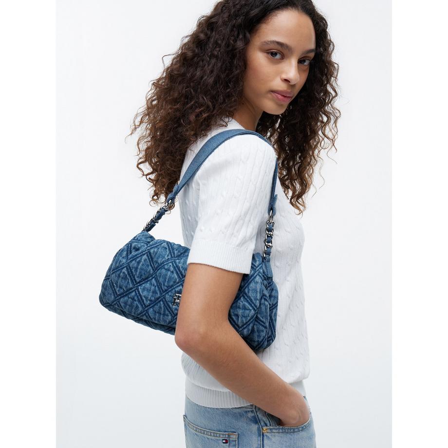 TOMMY HILFIGER TH FEMININE Sac à bandoulière en denim matelassé  