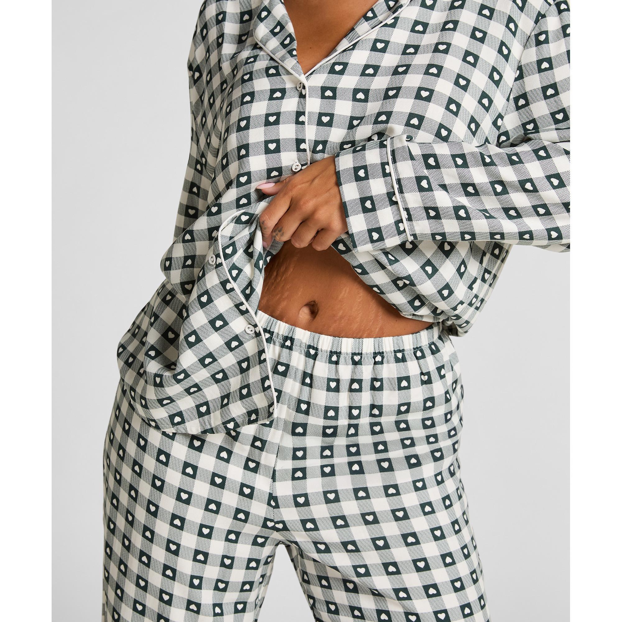 Hunkemöller Ensemble Pyjama Sergé Manches Longues  