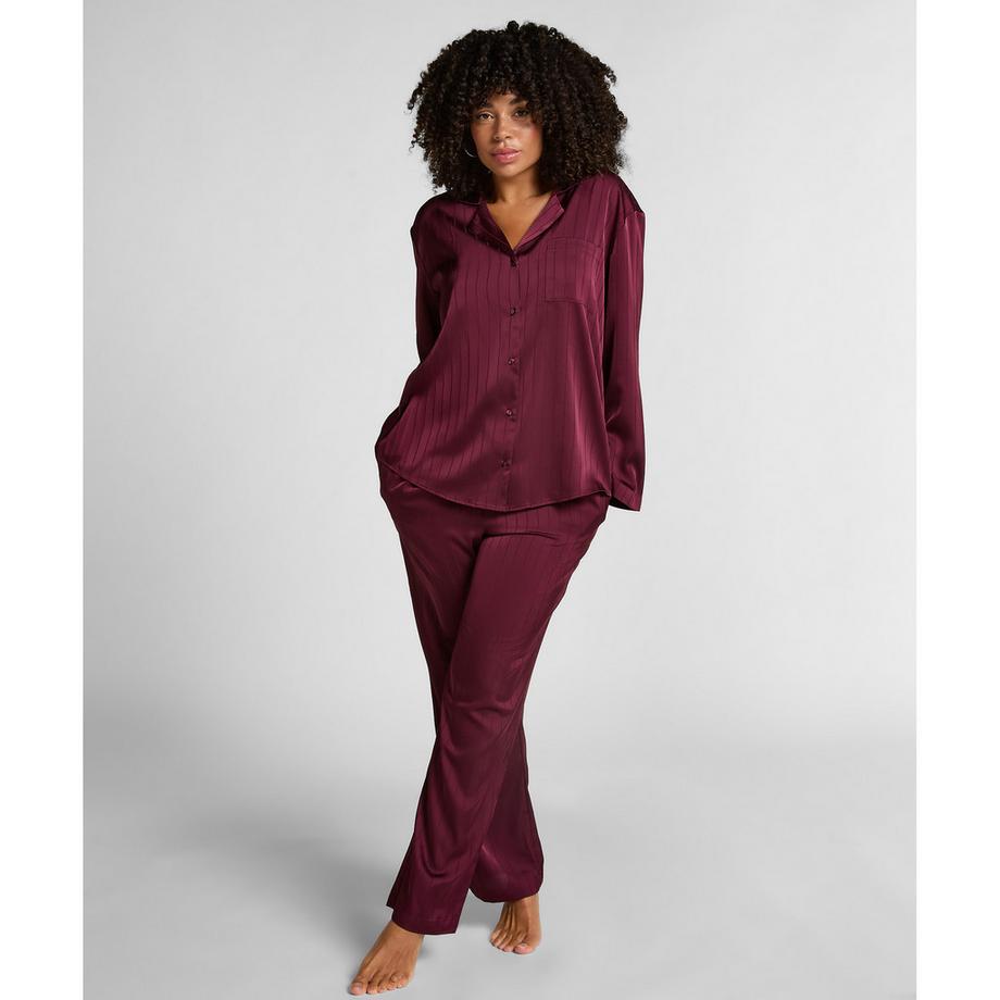 Hunkemöller Nadelstreifen Satin Pyjama Hose  