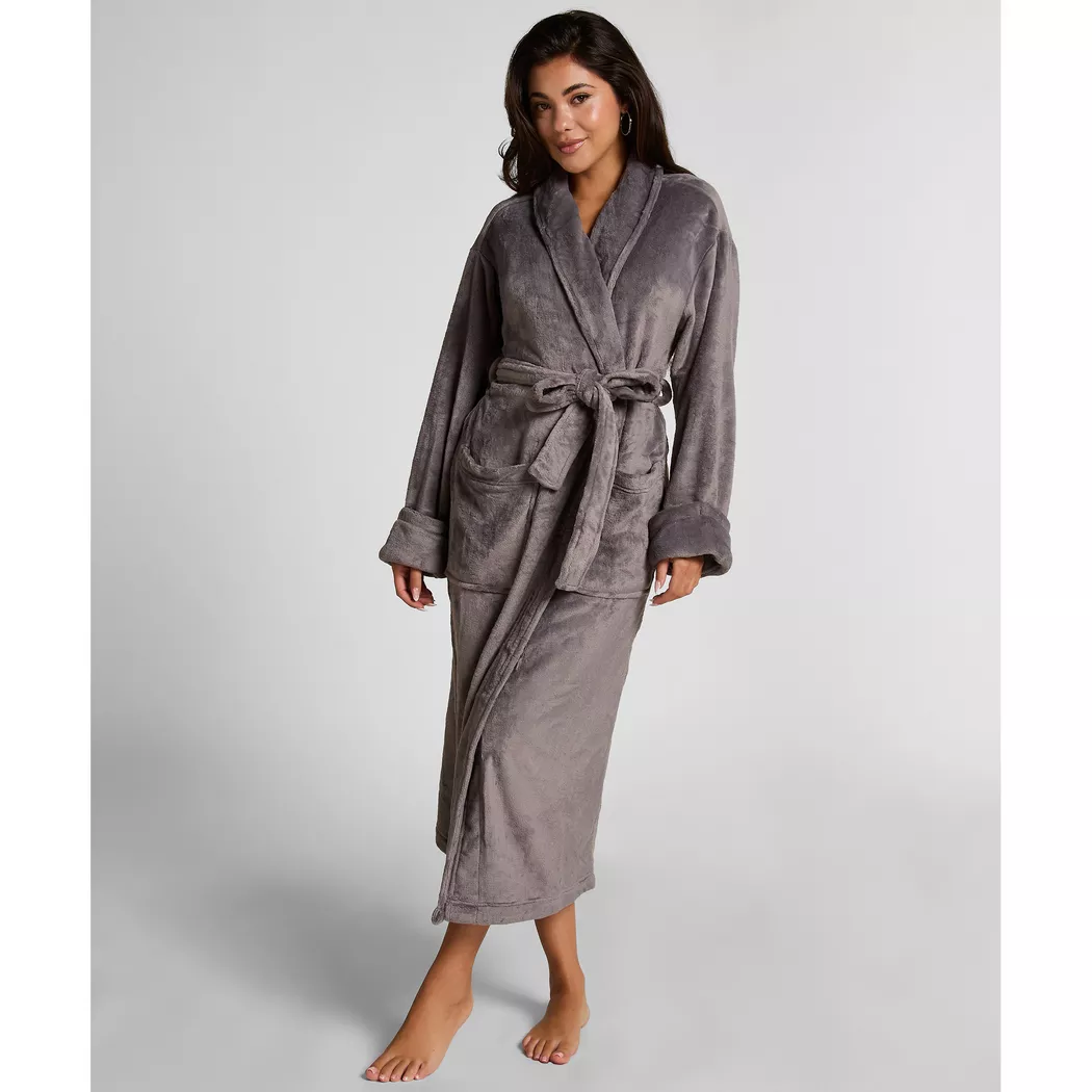 Hunkemöller Bathrobe Women's Gray XS/S