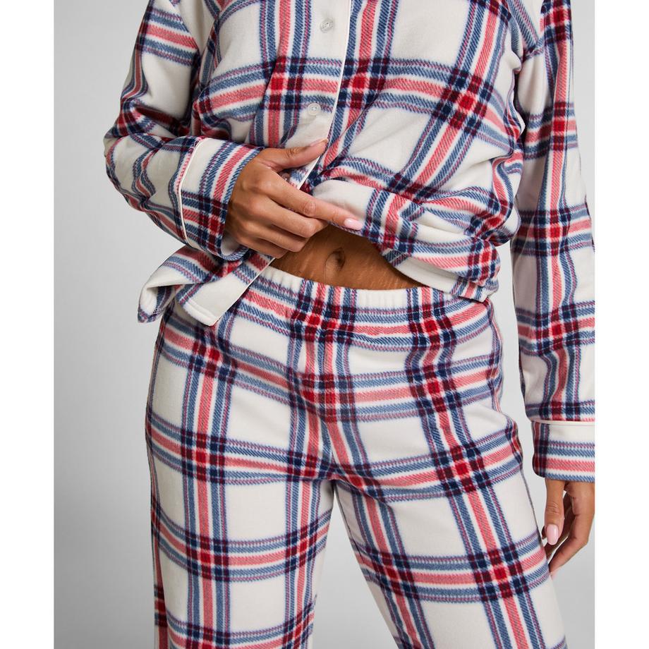 Hunkemöller Ensemble Pyjama Manches Longues Carreaux  