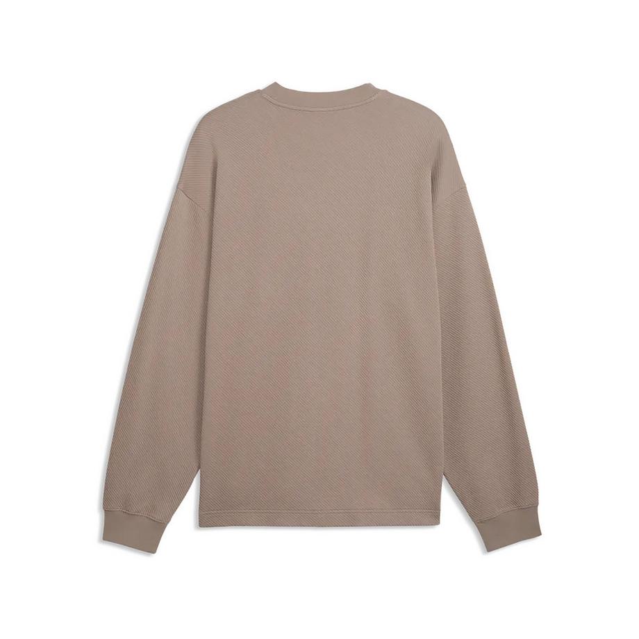 PUMA ESS ELEVATED Relaxed Material Crew Felpa 