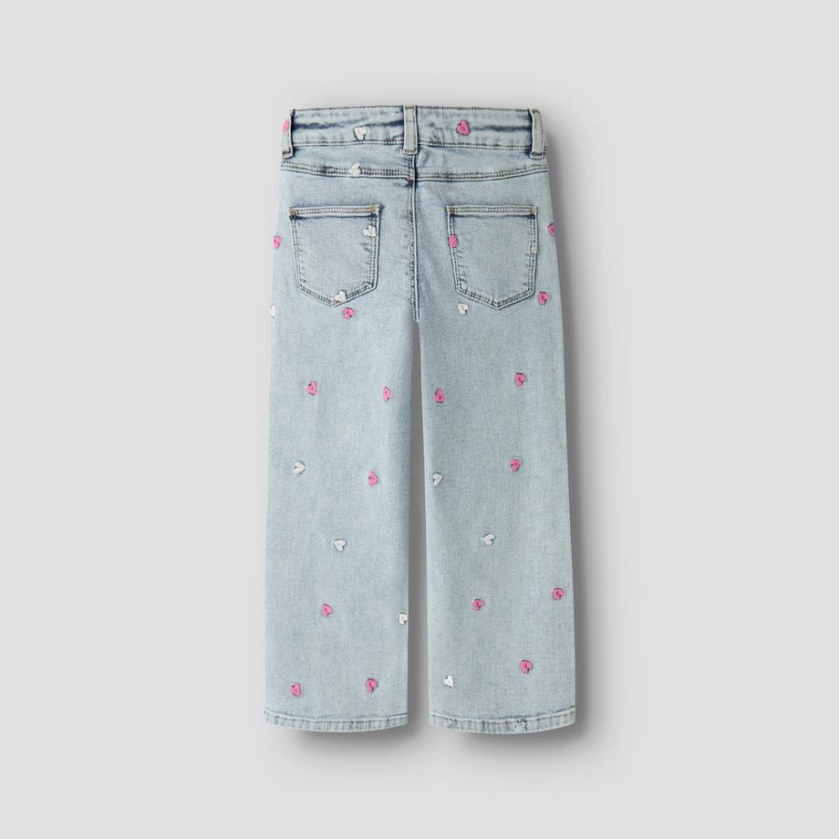 Name It Jean Wide Fit Broderie Coeur  