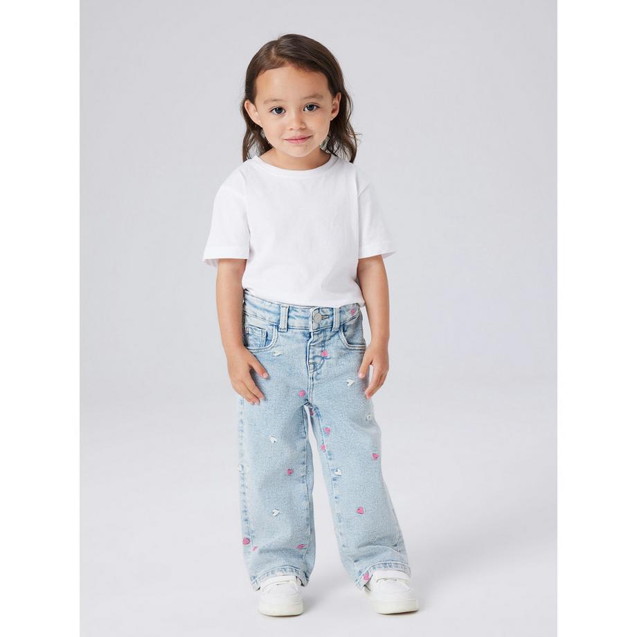 Name It Jean Wide Fit Broderie Coeur  