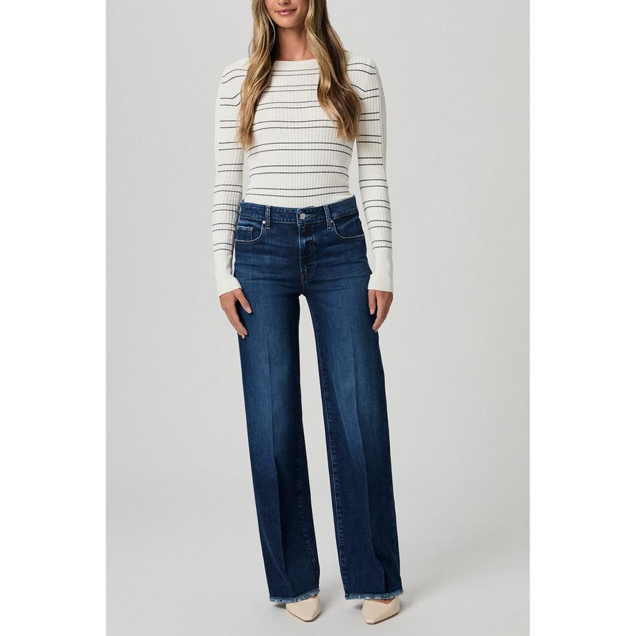 PAIGE Jeans Taille Haute Coupe Droite  