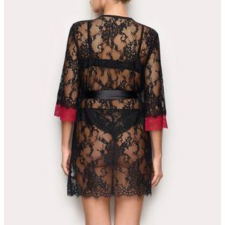 Yamamay Kimono in Pizzo con Dettagli in Raso  