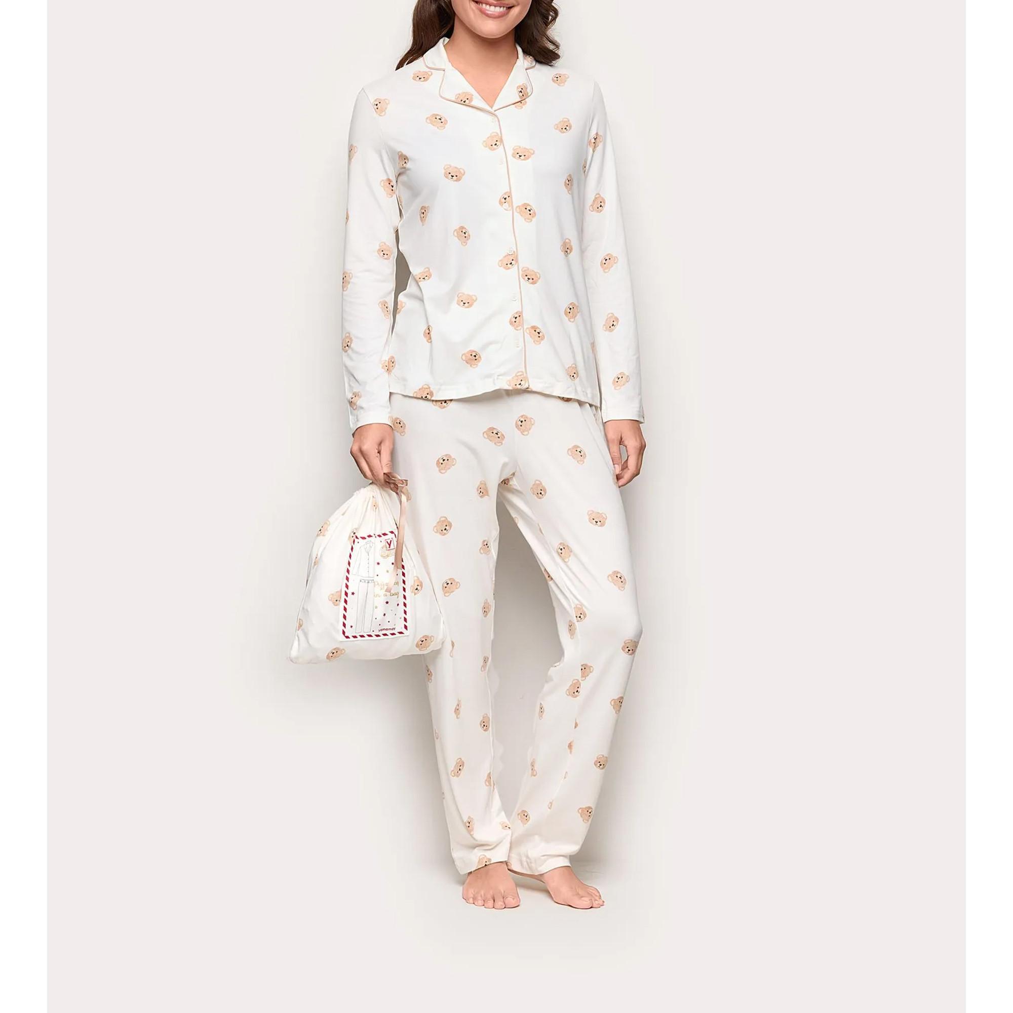 Yamamay Pigiama Lungo Stampa Orsetto  