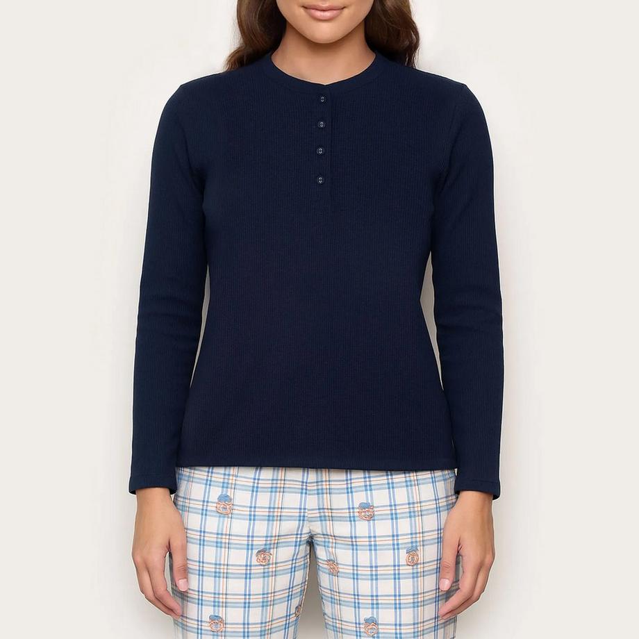 Yamamay T-shirt Henley Manches Longues  