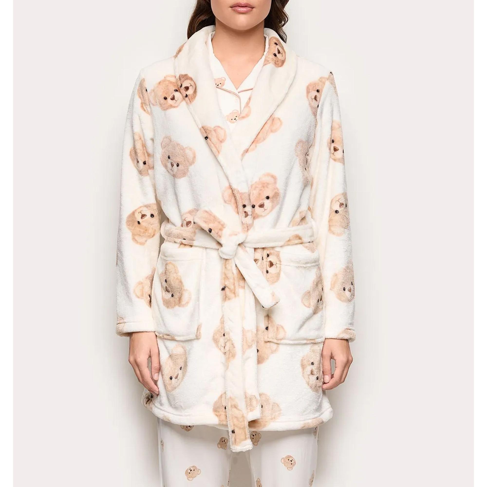 Yamamay Peignoir Imprimé Ours en Peluche  