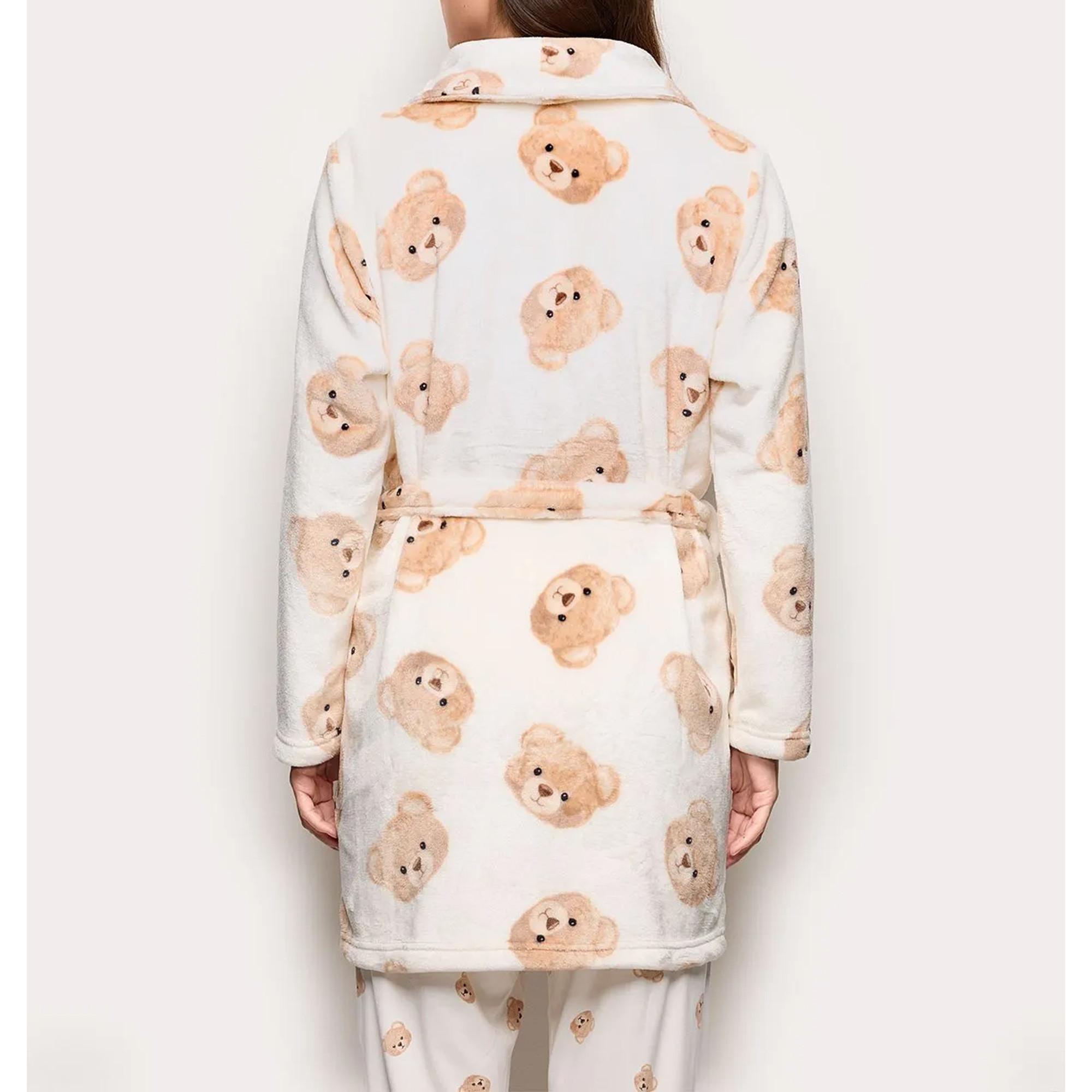 Yamamay Peignoir Imprimé Ours en Peluche  