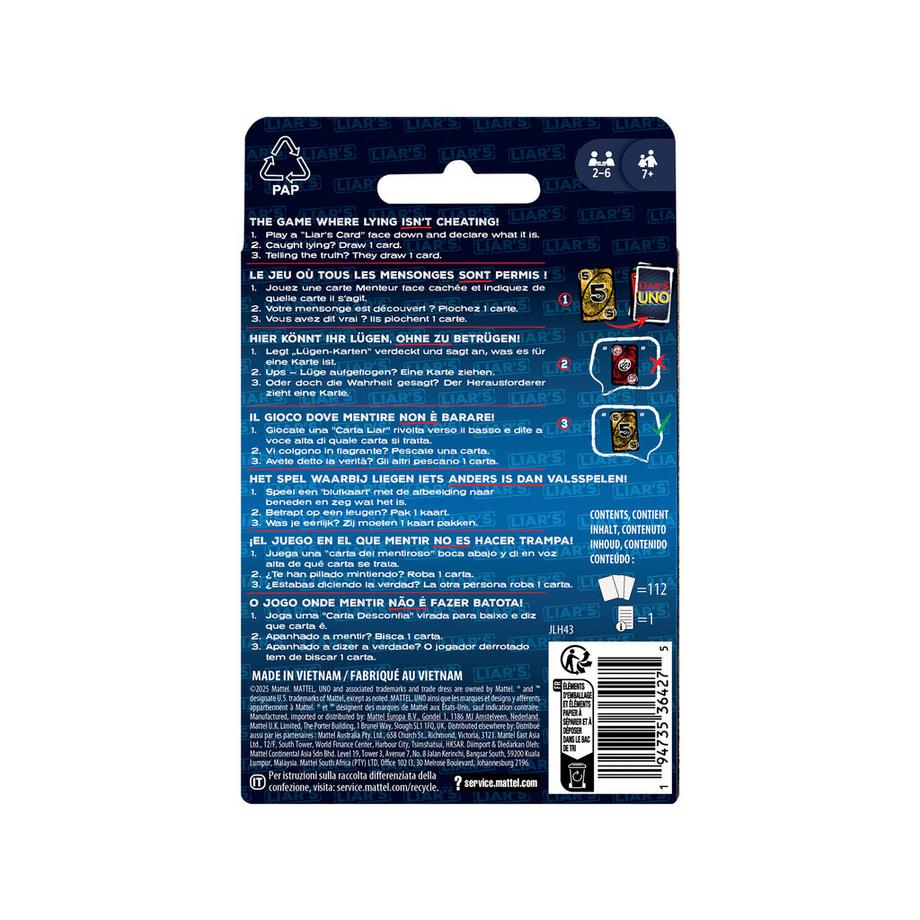 Mattel Games  UNO Liars 