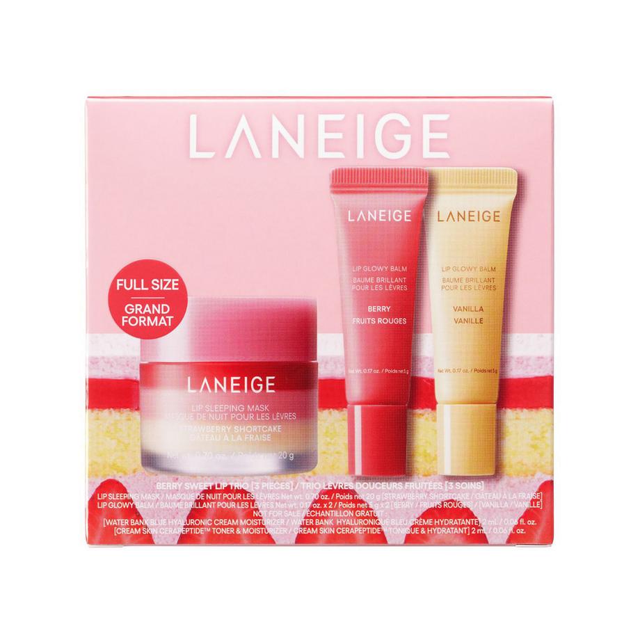 LANEIGE  Berry Sweet Lip Trio - Set di prodotti labbra giorno e notte edizione limitata 