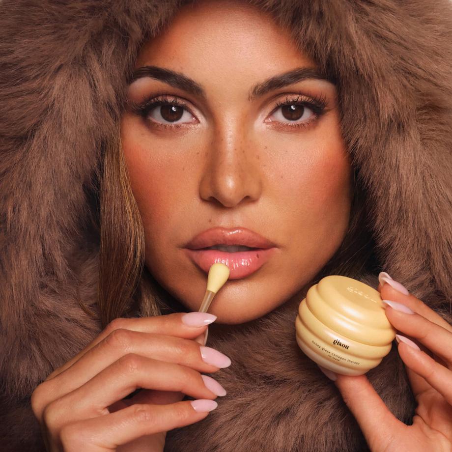 GISOU  Honey Glaze Collagen Therapy - Maschera labbra idratante al miele 