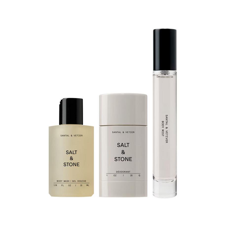 Salt & Stone  Mini Discovery Trio - Trio scoperta formato mini Sandalo e Vetiver 