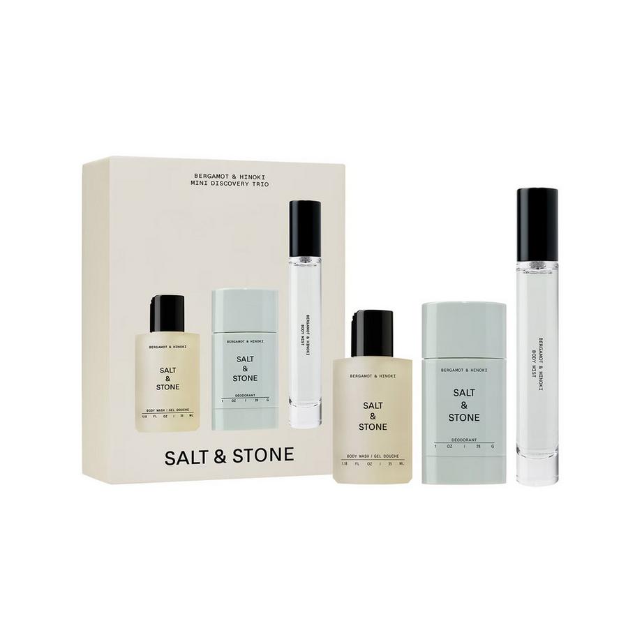 Salt & Stone  Mini Discovery Trio - Trio mini découverte Bergamote et Hinoki 