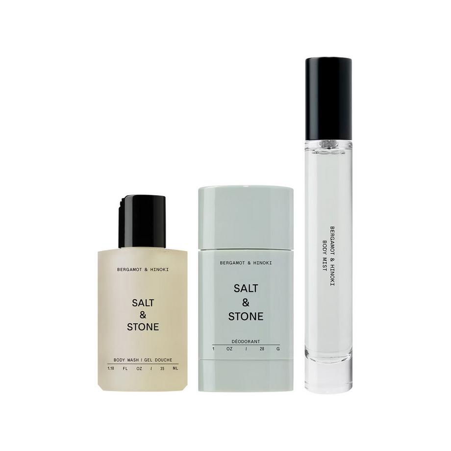 Salt & Stone  Mini Discovery Trio - Trio mini découverte Bergamote et Hinoki 