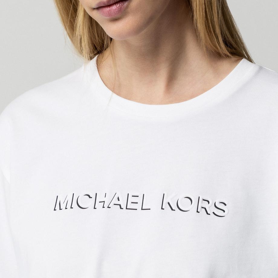 MICHAEL KORS Cropped T-Shirt Oversized  
