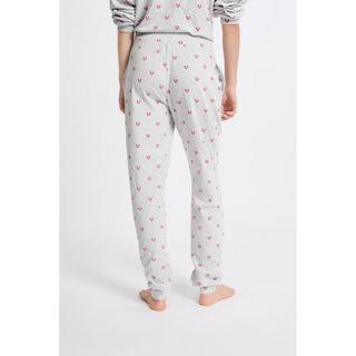 Etam Pantaloni Pigiama Lunghi con Stampa Cuori  