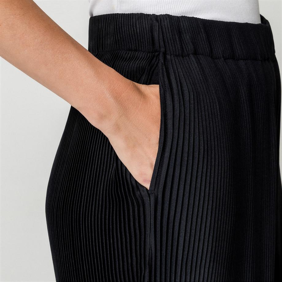 Manor Woman Pantalon plissé à jambe large  