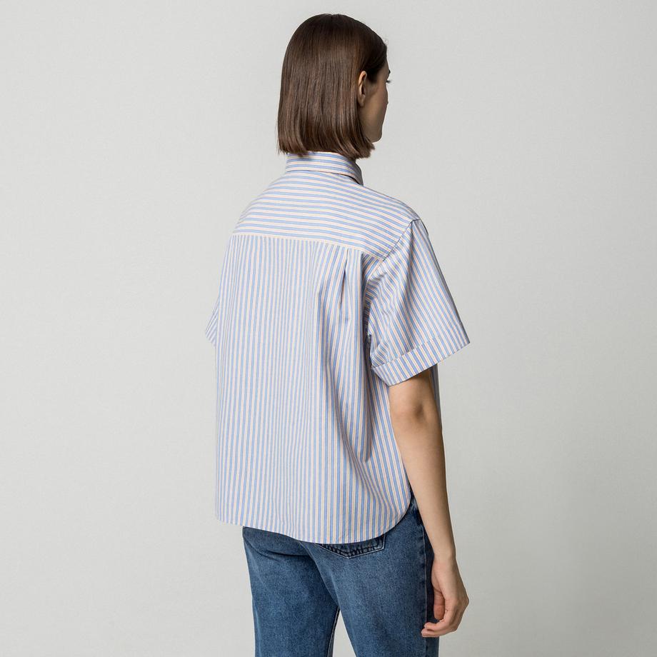 Manor Woman Camicetta a righe a maniche corte  