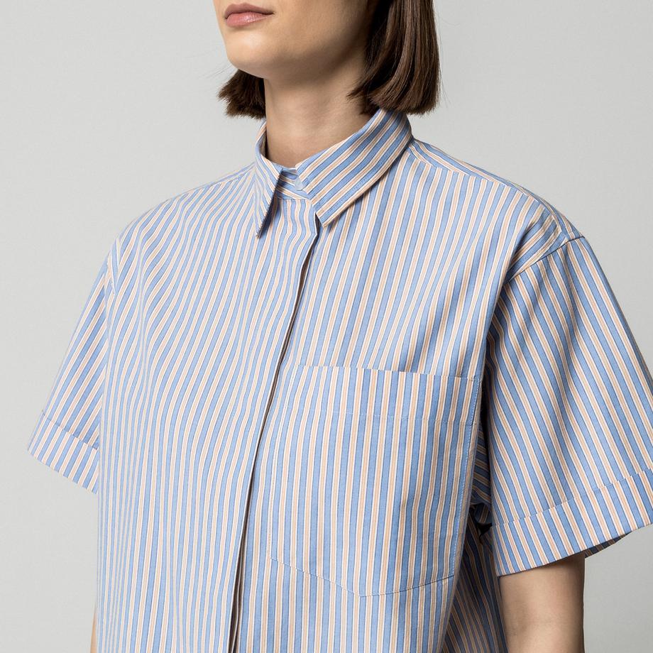 Manor Woman Camicetta a righe a maniche corte  