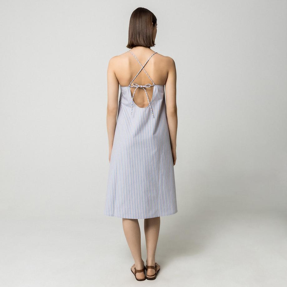 Manor Woman Robe décontractée rayée  