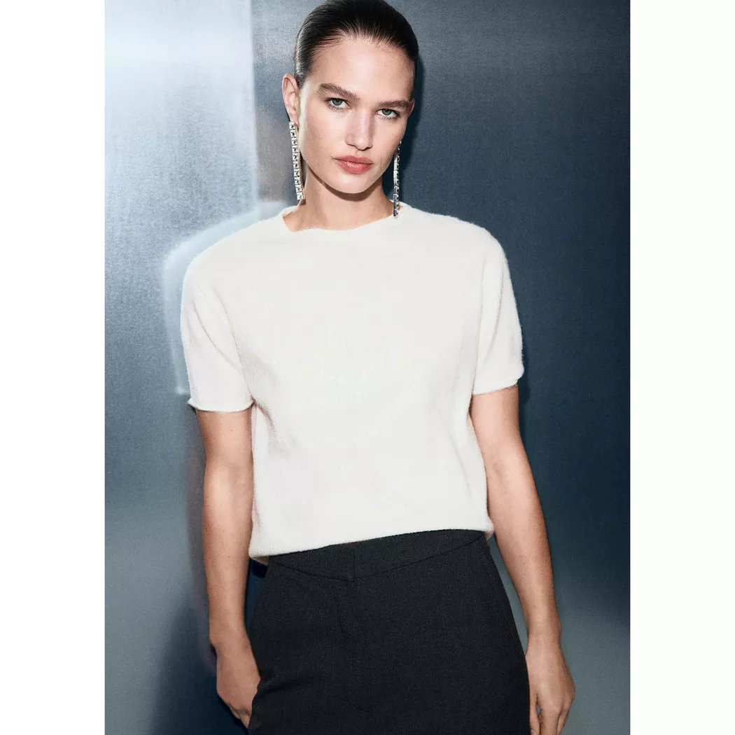Mango - Pullover, für Damen, Gold, Größe XL