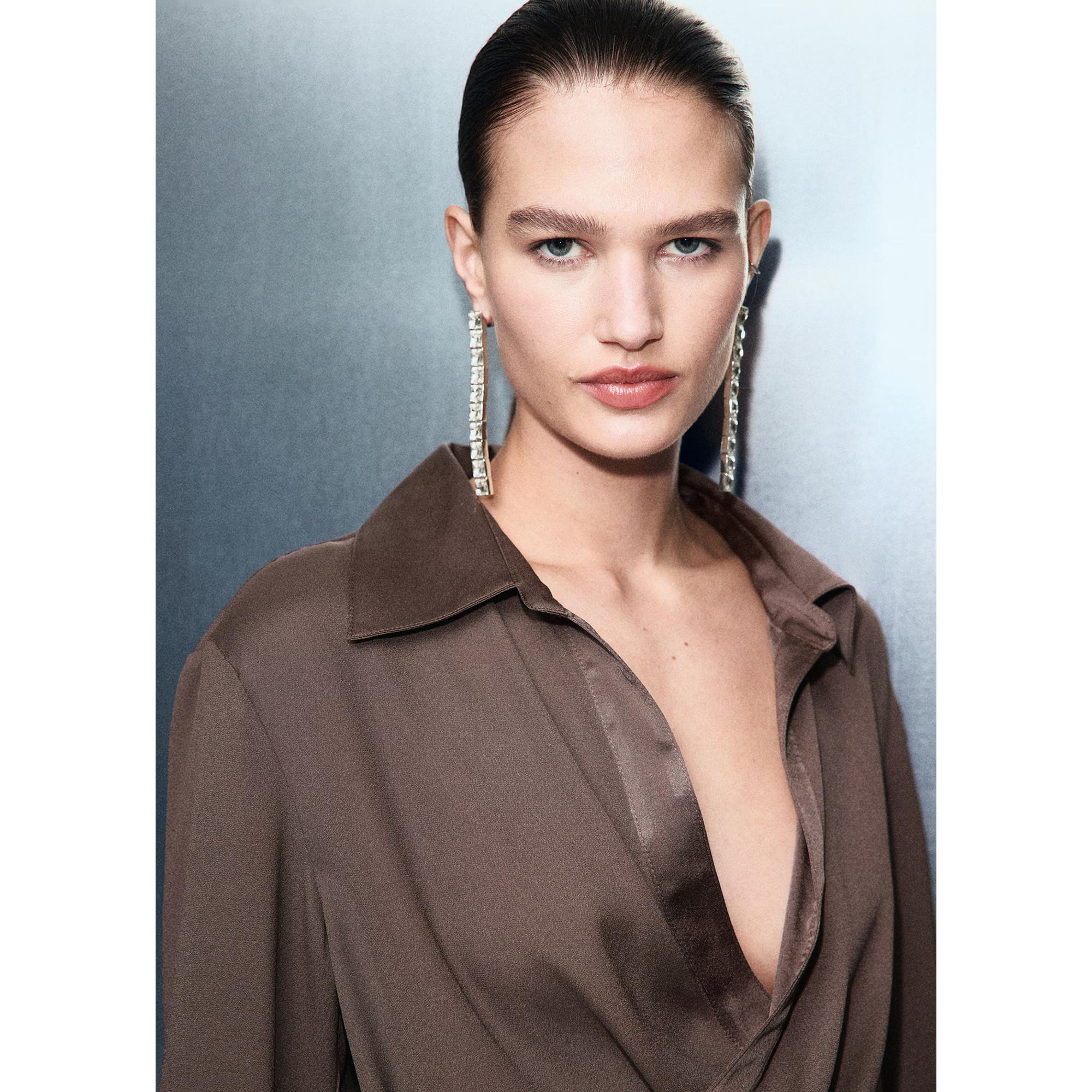 MANGO RIDER Wickelbluse Langarm  