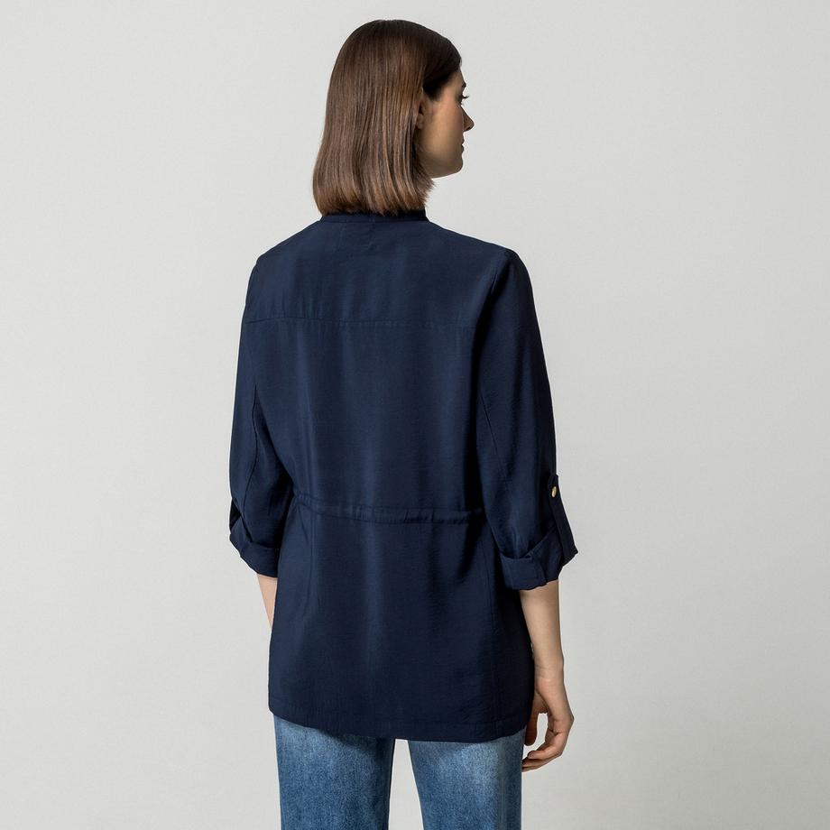 Manor Woman Langarmjacke mit Kordelzug in der Taille  