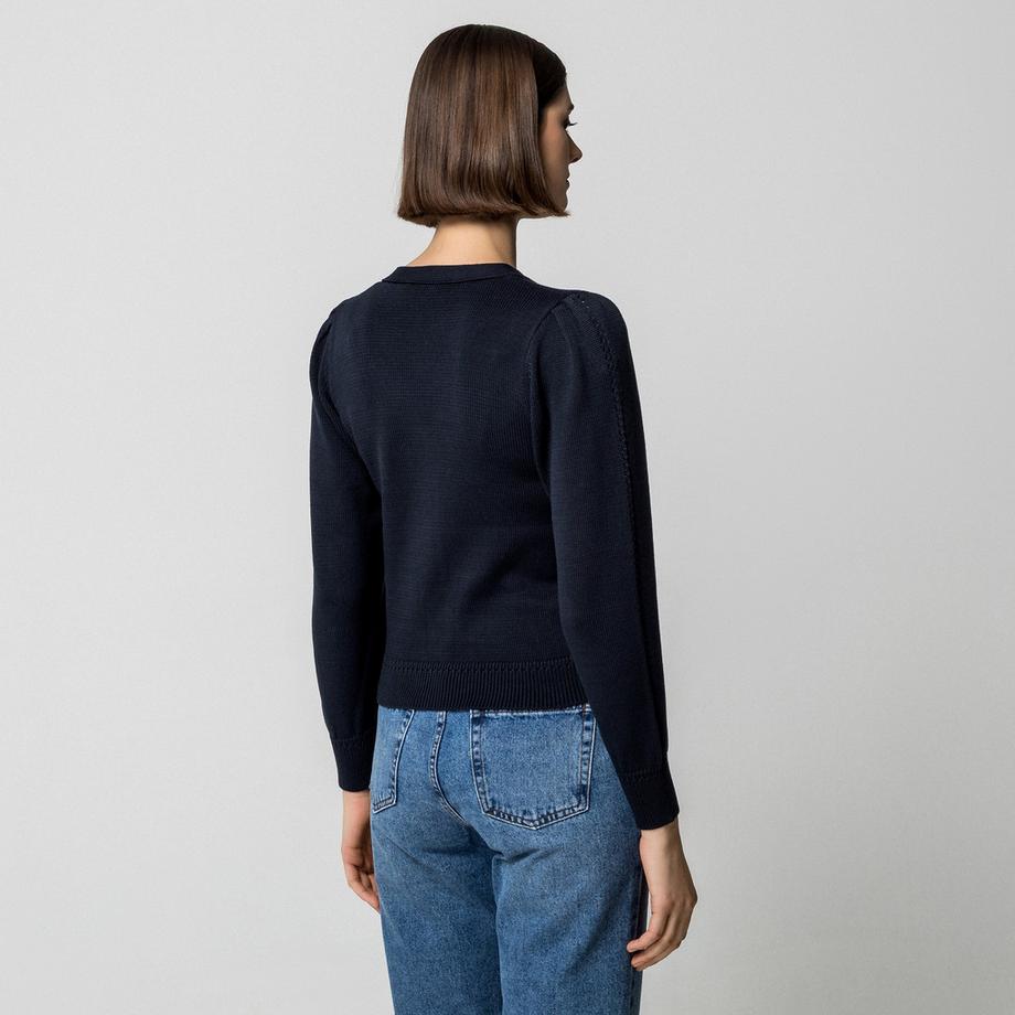 Marella MLSPOLIS V-Ausschnitt Cardigan mit Goldknöpfen  