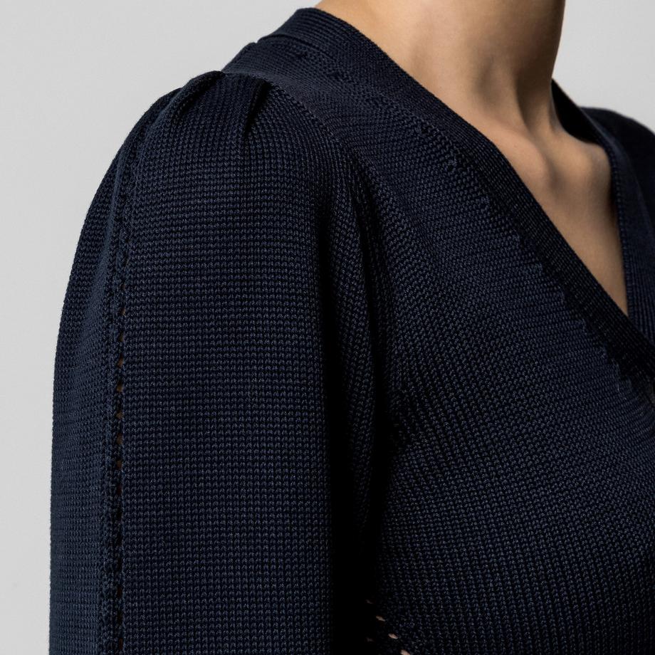 Marella MLSPOLIS V-Ausschnitt Cardigan mit Goldknöpfen  