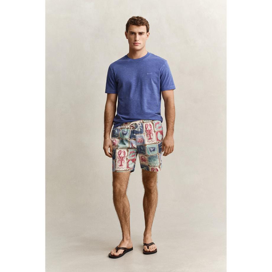 GANT Bermuda Shorts Imprimé Marin Coupe Droite  