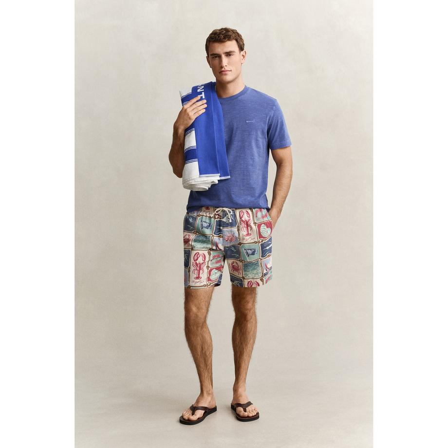 GANT Bermuda Shorts Imprimé Marin Coupe Droite  