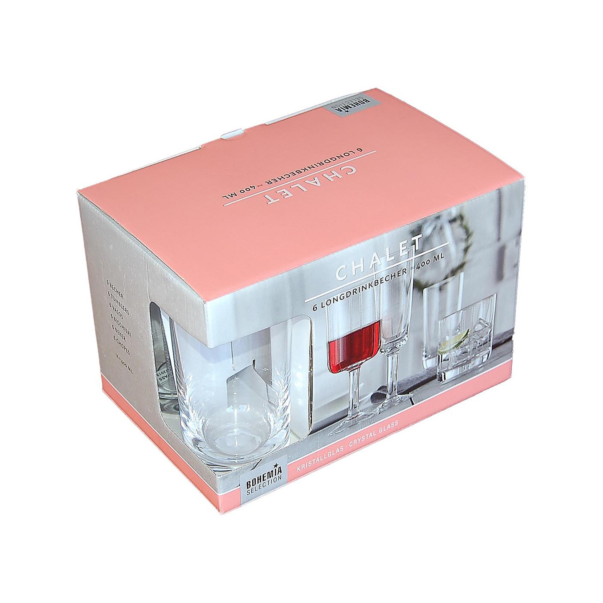 BOHEMIA Cristal Tasses, 6 pièces Chalet 