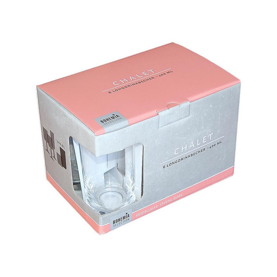 BOHEMIA Cristal Tasses, 6 pièces Chalet 