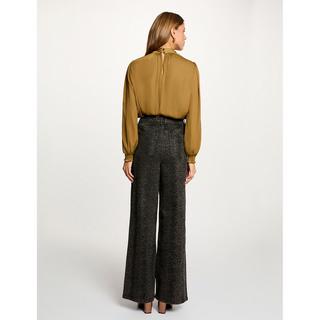 MORGAN Langarmbluse mit Schleifenkragen  