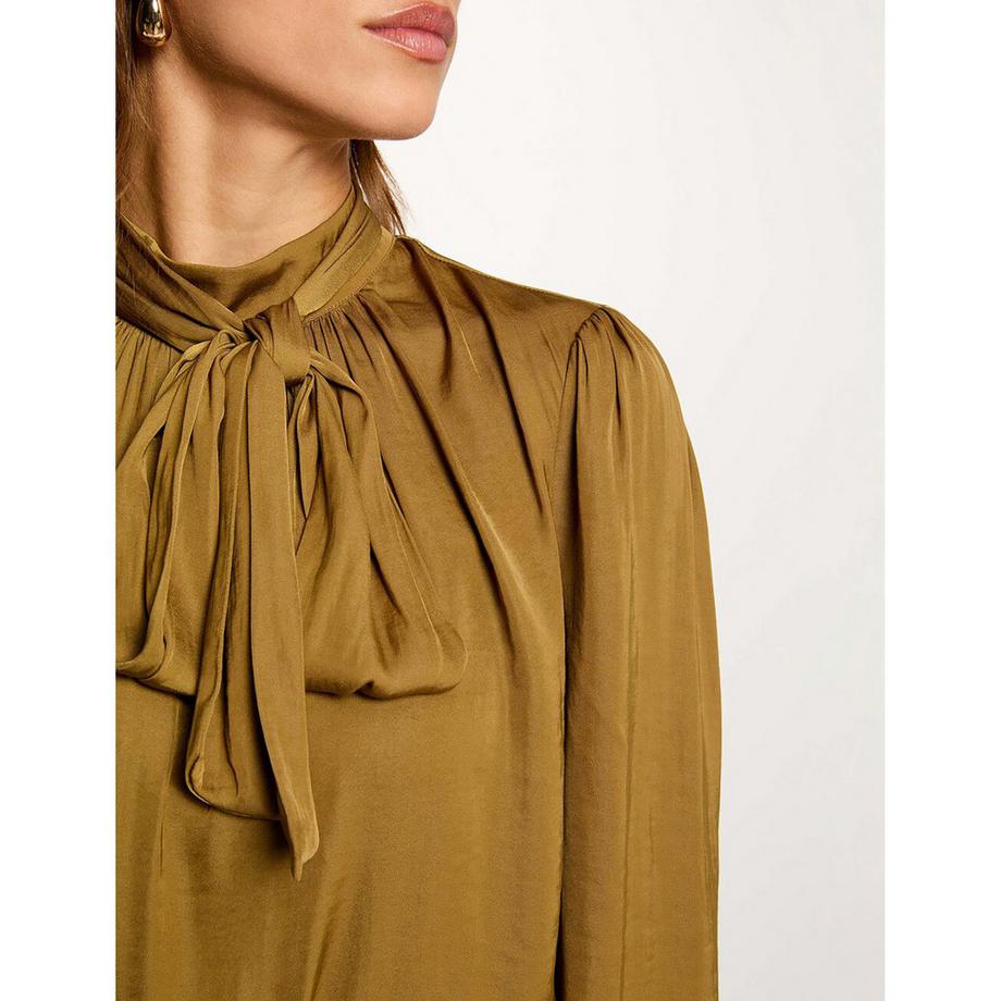 MORGAN Chemisier à manches longues avec col lavallière  