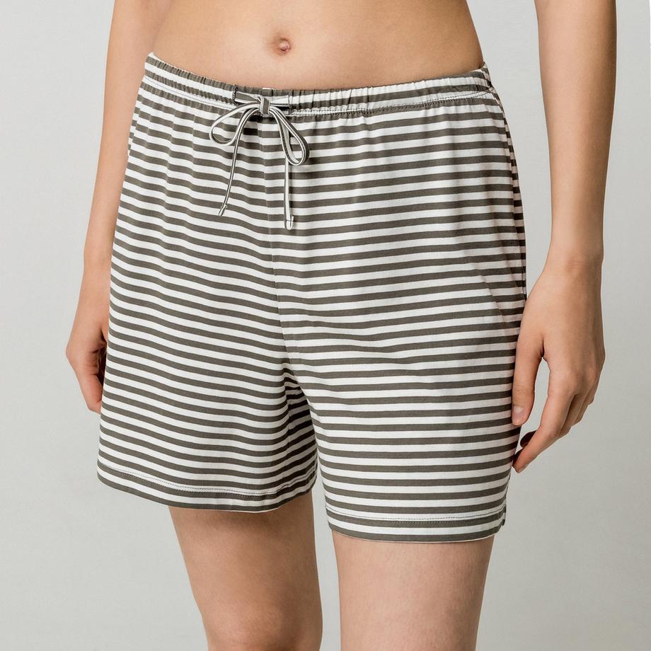 Only Lingerie BLOOM SHORTS Gestreifte Shorts mit Kordelzug  