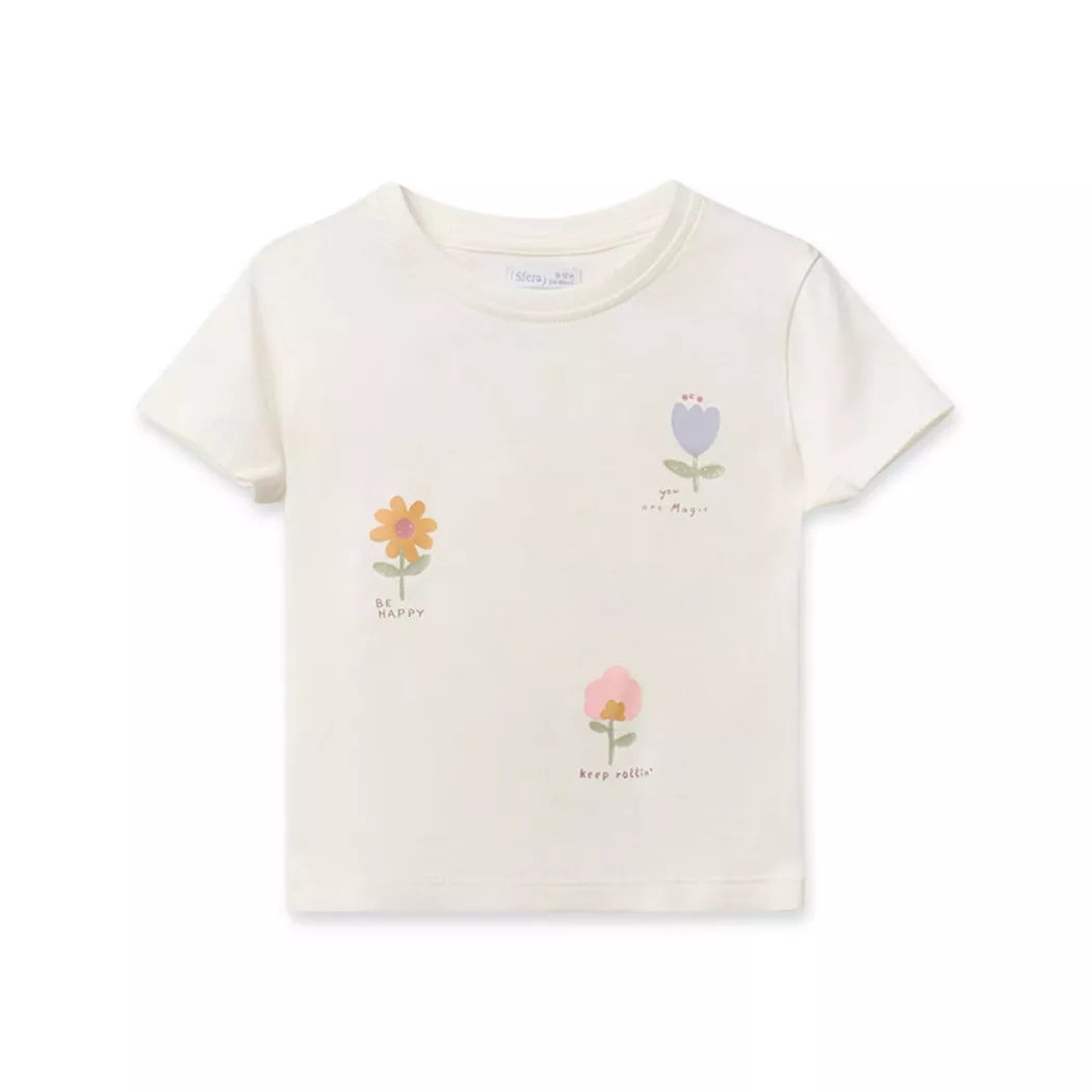 Sfera - T-Shirt, 18M, Weiss