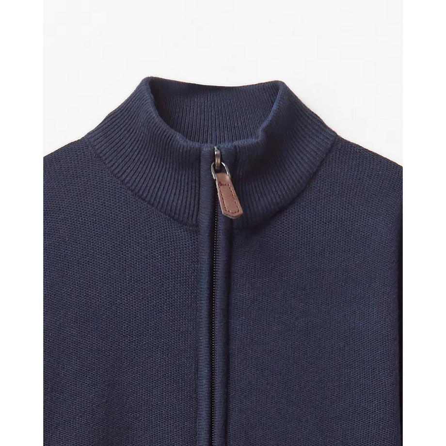 Sfera Cardigan col montant avec fermeture éclair intégrale  