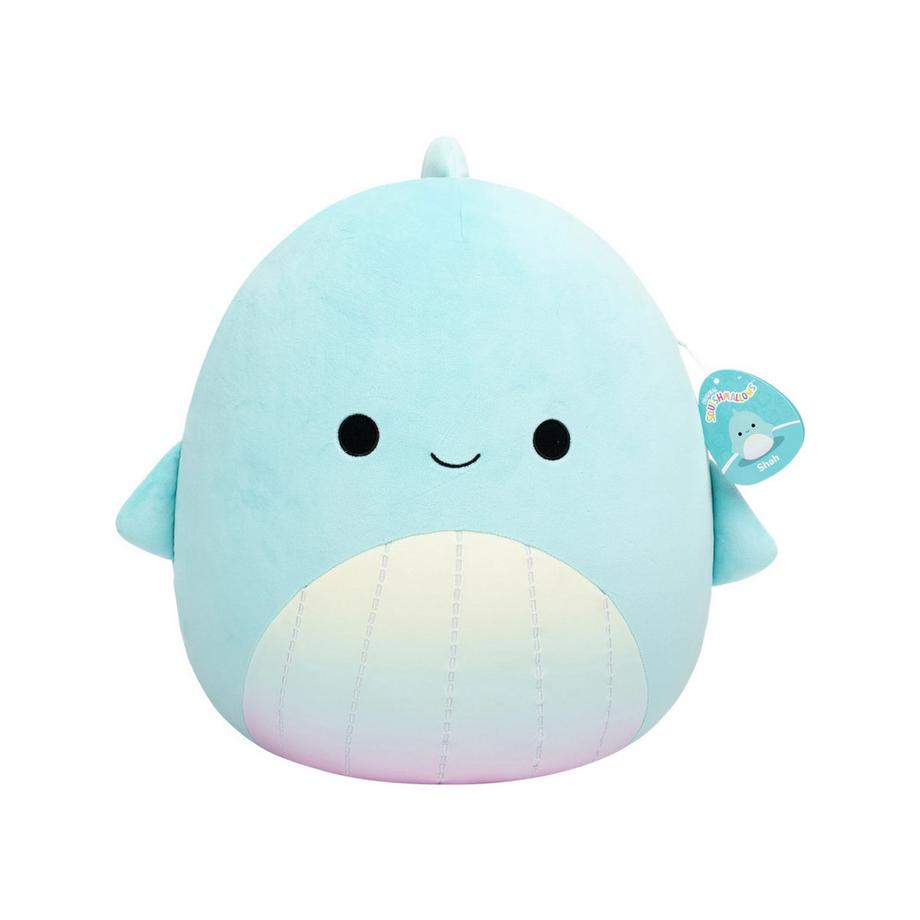 Squishmallows Shah la balena 40 cm, turchese