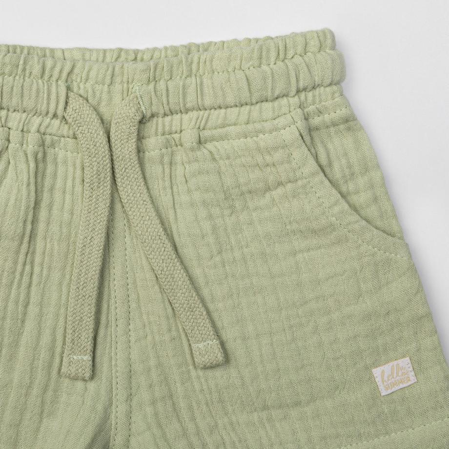 Manor Baby Set Top Polo a Righe e Shorts  